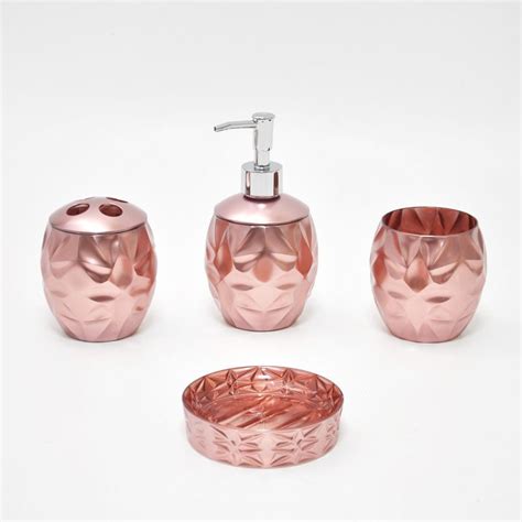 Rose gold brass ceramic bathroom accessories set bath hardware towel bar yset012. pink & rose gold bathroom decor | Gold bathroom decor ...