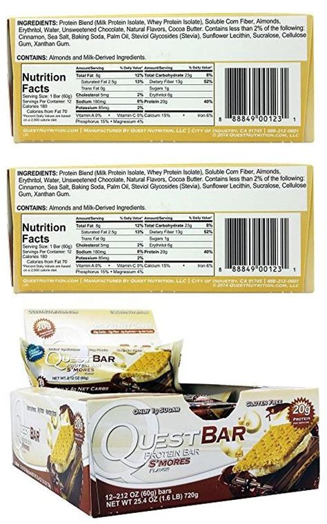 Quest Nutrition Protein Bars Smores 212 Oz 1 Pack Of 12