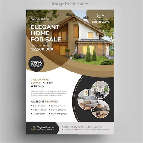 Real Estate Flyer Template Free Vectors And Psds To Download
