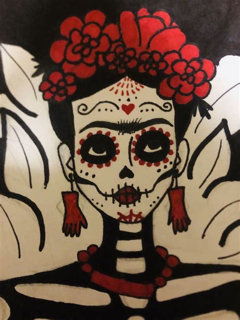 Día De Los Muertos Frida Kahlo Art Character Fictional Characters