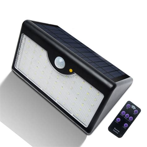 Solar Lights Outdoor With Remote Control 1300lm 60 Led Wireless