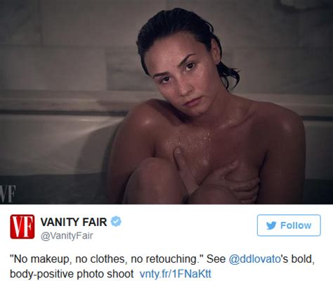 Everyday Loaded Demi Lovato Poses Completely Naked For Vanity Fair