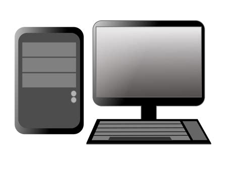 Gaming Pc Clipart Black And White Img Titmouse