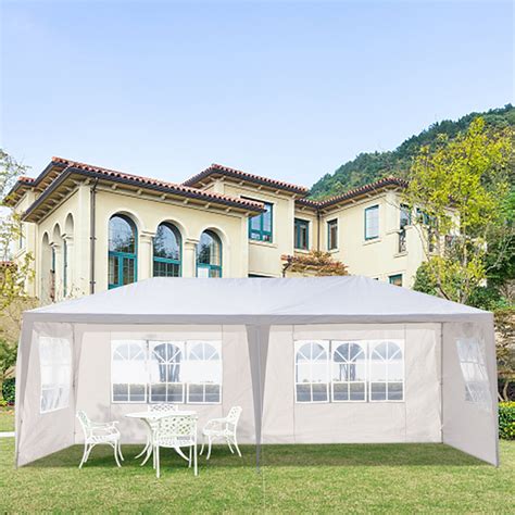 Topcobe 10 X 20 Canopy Tents For Outside Waterproof Four Sides Tents