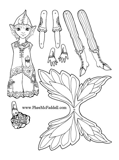 Fairy Puppet Coloring Pages Coloring Pages