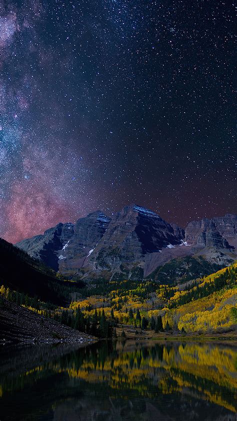 1440x2560 Milky Way On Starry Night Landscape 4k Samsung Galaxy S6s7