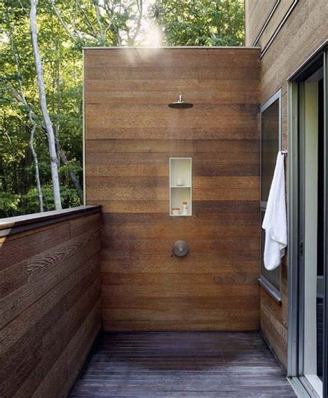 Top 60 Best Outdoor Shower Ideas Enclosure Designs Outdoor Bathrooms