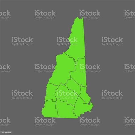 Map Of New Hampshire Stock Illustration Download Image Now Abstract