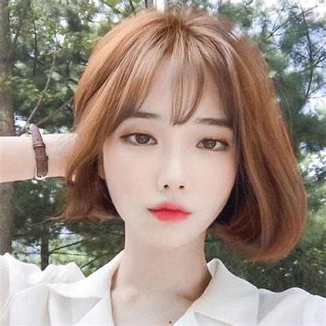 Short is cute, modern, edgy, and might. 30 Best Korean Short Hairstyles For Round Faces Tips Wig Female Short Hair Korean Air Bangs B # ...
