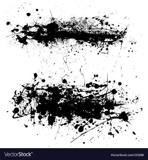 Grunge Splatter Royalty Free Vector Image Vectorstock