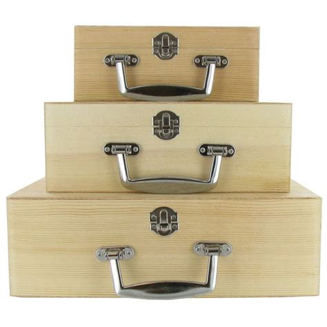 Wood Box With Handle Set Hobby Lobby 662536 Wood Boxes Wood
