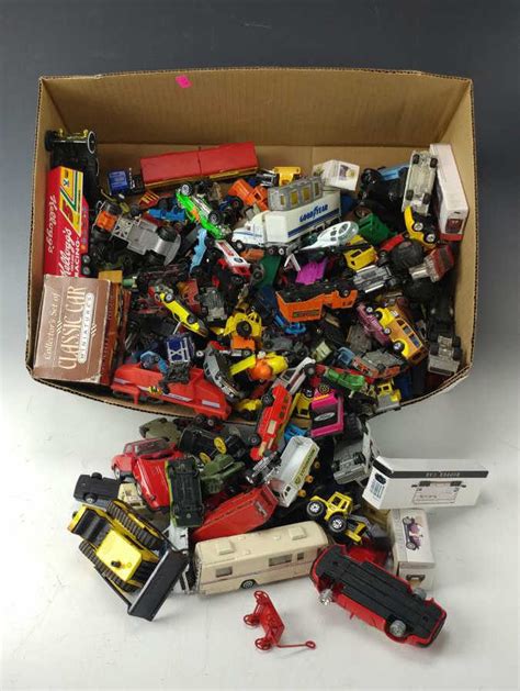100 Die Cast Toy Cars Trucks And Toy Lot