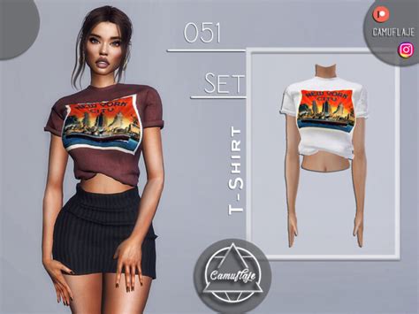 Set 051 T Shirt By Camuflaje At Tsr Sims 4 Updates