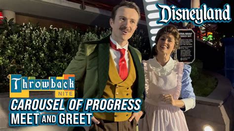 Carousel Of Progress Mother And Father Meet And Greet Disneyland After Dark Throwback Nite