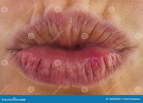 Beautiful Soft Lips Lips Make A Kiss Stock Image Image Of Face Full
