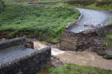 Yorkshire Dales Flash Flooding Roads Shut And Bridge Collapses Bbc News