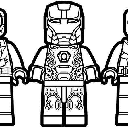 A large collection of lego coloring pages. Lego Iron Man | Atividades de alfabetização