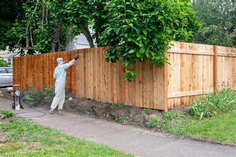Diy Sealing Our Fence How To Protect Wood With A Clear Stain Create