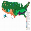REVISED Ethnic Map of the USA : r/MapPorn