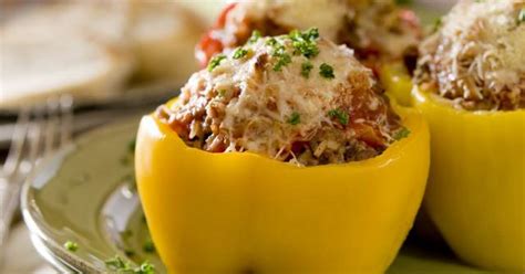 You can easily vary the stuffed pepper mince/ground beef recipe to be mexican by adding chilli, cumin and. 10 Best Low Calorie Stuffed Peppers Recipes