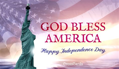 God Bless America Ecard Free Independence Day Cards Online
