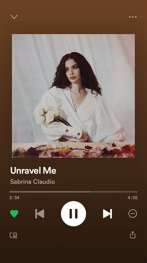 Unravel Me By Sabrina Claudio