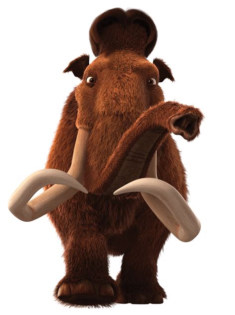 Download Ice Age Character Manny Front View Transparent Png Stickpng