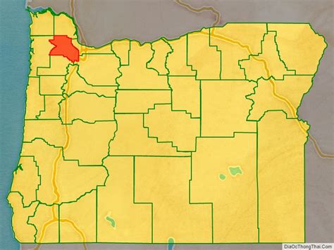 Map Of Washington County Oregon