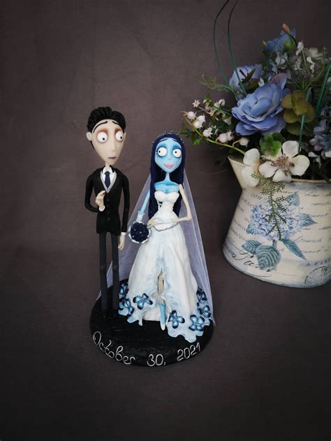 Corpse Bride Wedding Cake Topper Handmade Corpse Bride Etsy