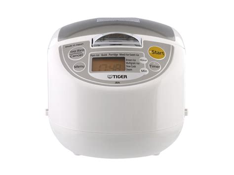 Tiger Jba T U Micom Rice Cooker With Food Steamer Slow Cooker White