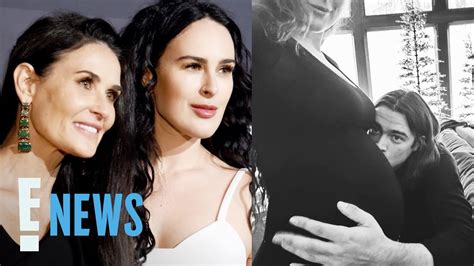 demi moore reacts to daughter rumer willis pregnancy news e news youtube