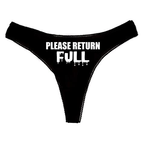 Please Return Full Panties Fetish Bdsm Cuckold Thong Return Etsyde
