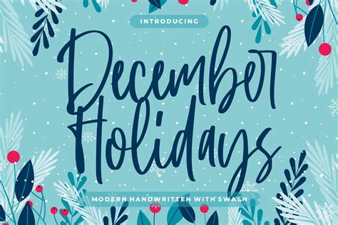 Download December Holidays Font for free | Font Style