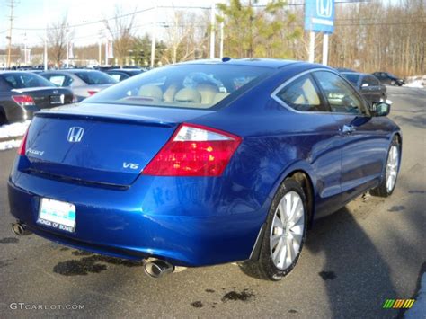 2008 Belize Blue Pearl Honda Accord Ex L V6 Coupe 28723428 Photo 3