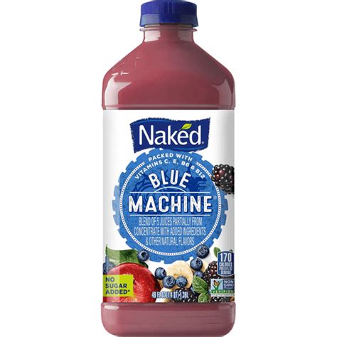Naked Blue Machine Juice Blend 46 Fl Oz Bottle Infused Water Juice