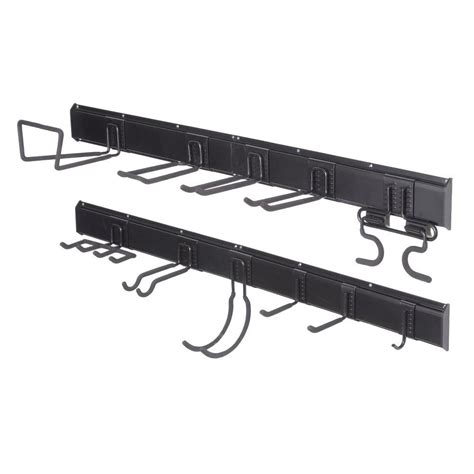 Everbilt 17 In Wall Mounted Spring Storage Clip Bar 01147 The Home Depot