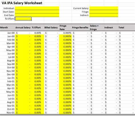 Download 17 Printable Salary Sheet Templates In Excel And Word Word