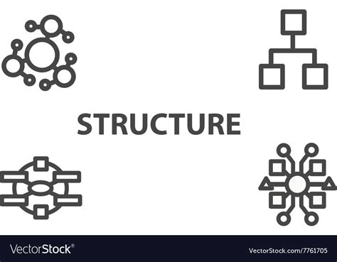 Structure Icon From Business Bicolor Set Vector Image