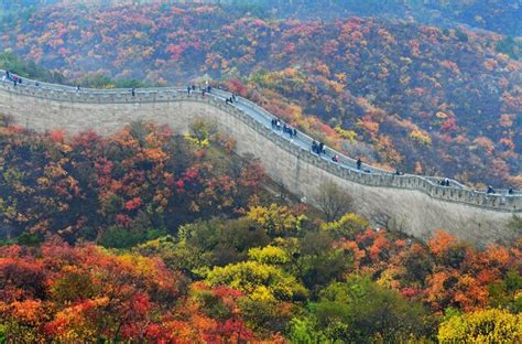 Premium Photo The Great Wall Of China In Autumn