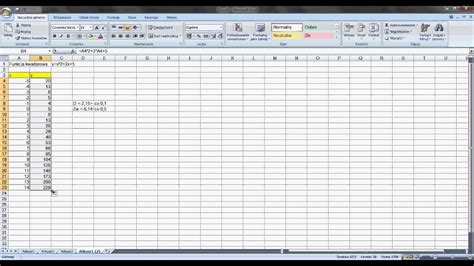 Tutorial Excel Funkcja Liniowa I Kwadratowa Rysowanie Wykres W Youtube