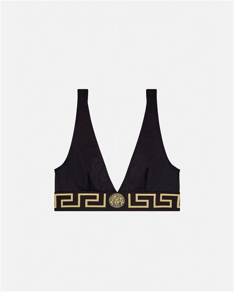 Versace Greca Border Bikini Top For Women Online Store Eu