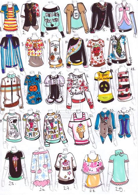 Shirts 1 -CLOSED- by Guppie-Adopts on deviantART | Disegni ...
