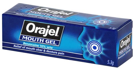 Orajel Mouth Gel Relief Of Mouth Ulcer And Denture Pain With