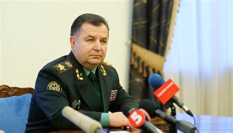 Defense Minister Poltorak Ukrainian Army Receives 120 New Types Of