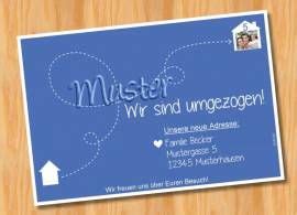 Teile deinen neuen lebensabschnitt mit umzugsankündigungen von zazzle! Umzugskarten Umzugsankündigung MUSTER 9 | Karten, Umzug ...