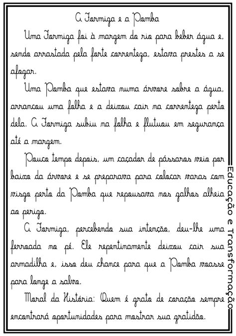 Texto Em Letra Cursiva EDULEARN