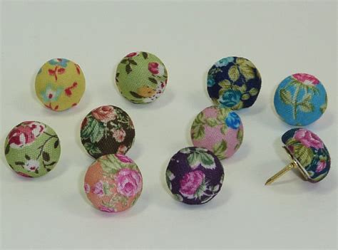 Decorative Push Pins Fabric Drawing Pins By Gardenstudiocrafts