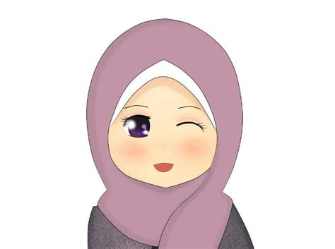 Baru 30 Gambar Kartun Sedih Hijab 30 Gambar Kartun Muslimah Bercadar