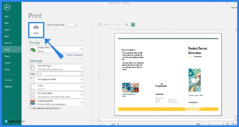 How To Print A Brochure On Microsoft Publisher