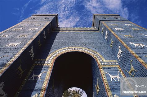 Ishtar Gate Babylon Iraq Middle Stock Photo